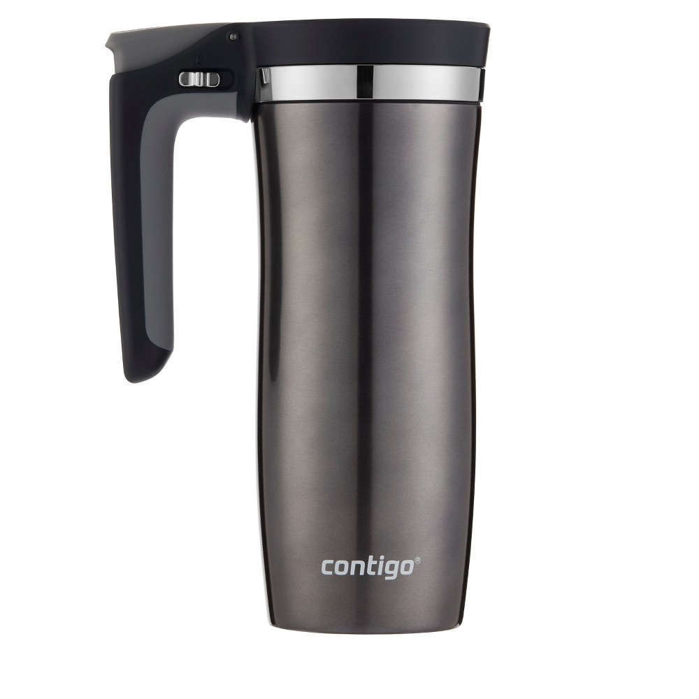 slide 3 of 4, Contigo Handled Autoseal Portable Beverage Mug - Silver, 16 oz