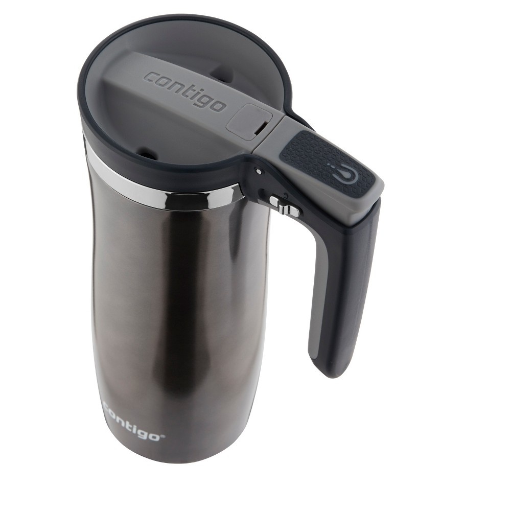 slide 4 of 4, Contigo Handled Autoseal Portable Beverage Mug - Silver, 16 oz