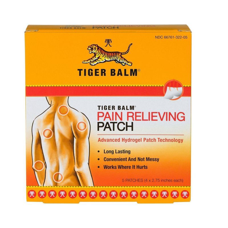 slide 1 of 6, Tiger Balm Pain Relieving Patch - 5ct, 5 ct