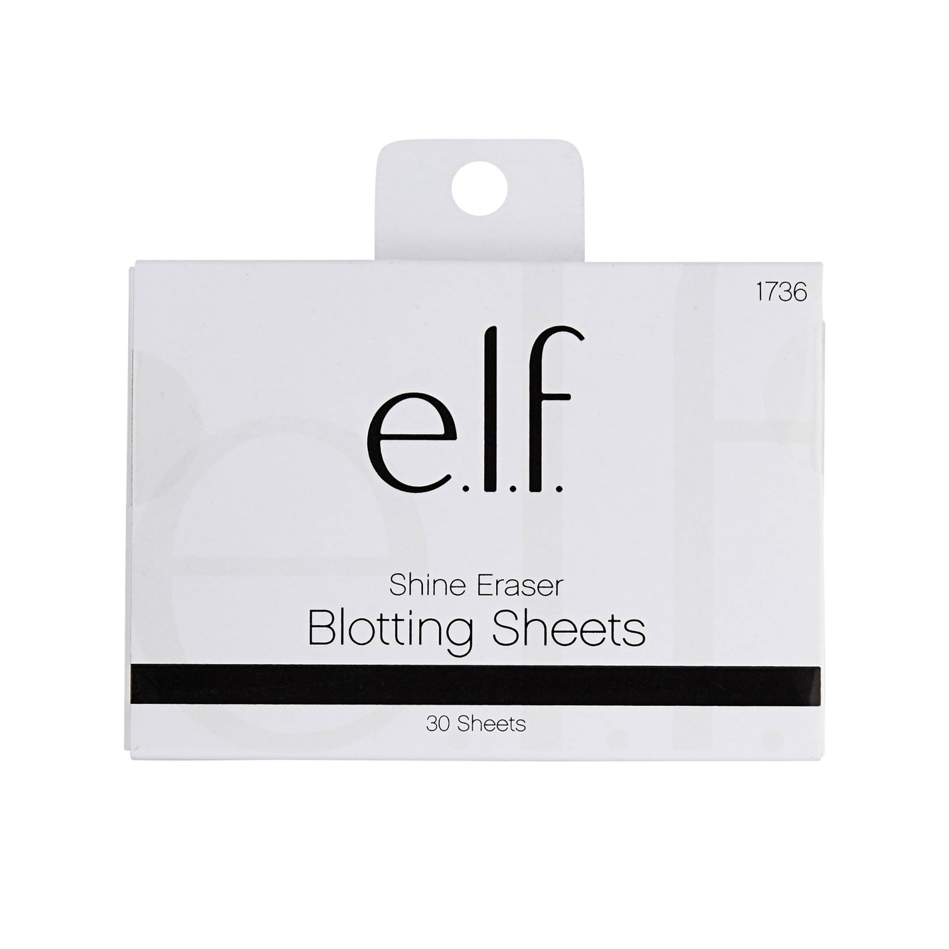 slide 1 of 3, e.l.f. Shine Eraser Blotting Papers, 30 ct