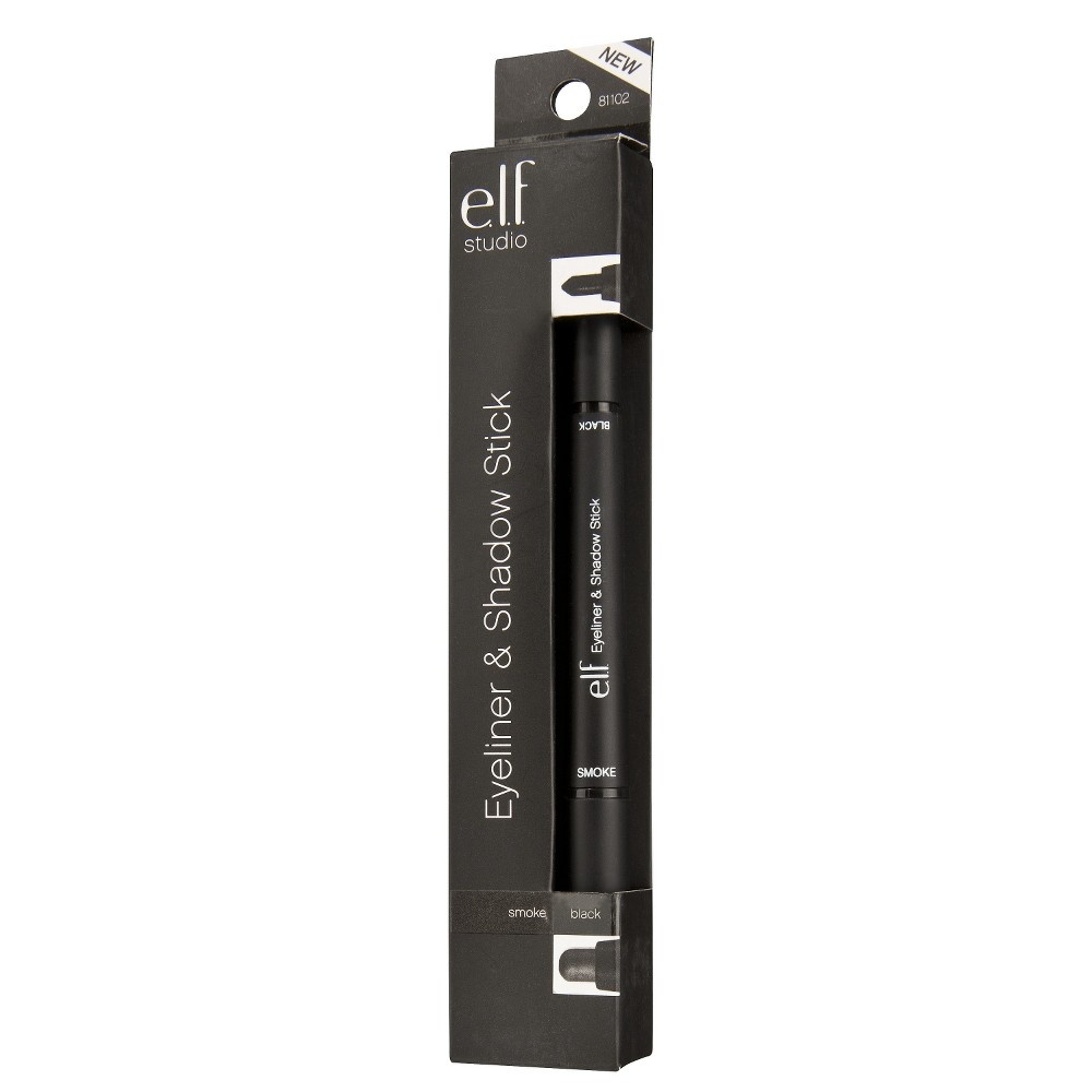 slide 3 of 5, e.l.f. Eyeliner & Shadow Stick - Black Smoke, 0.038 oz