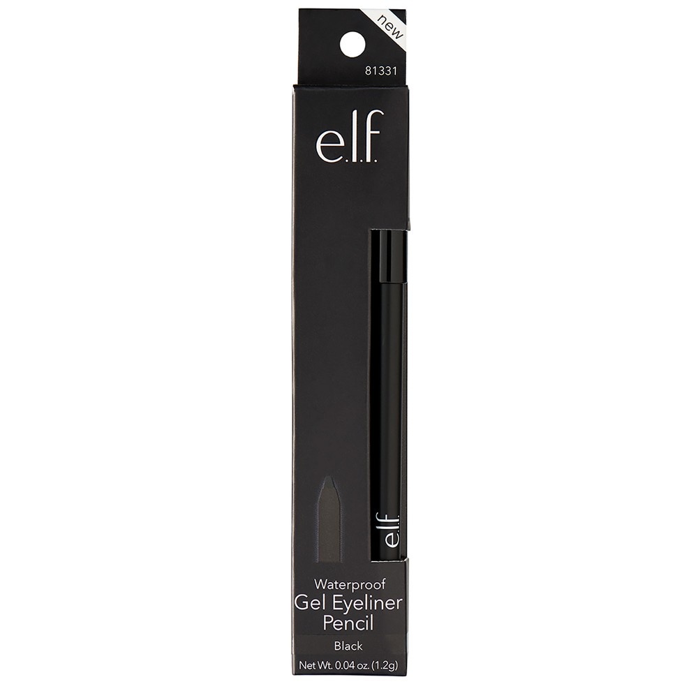 slide 2 of 3, e.l.f. Waterproof Gel Eyeliner Pencil Black, 0.04 oz