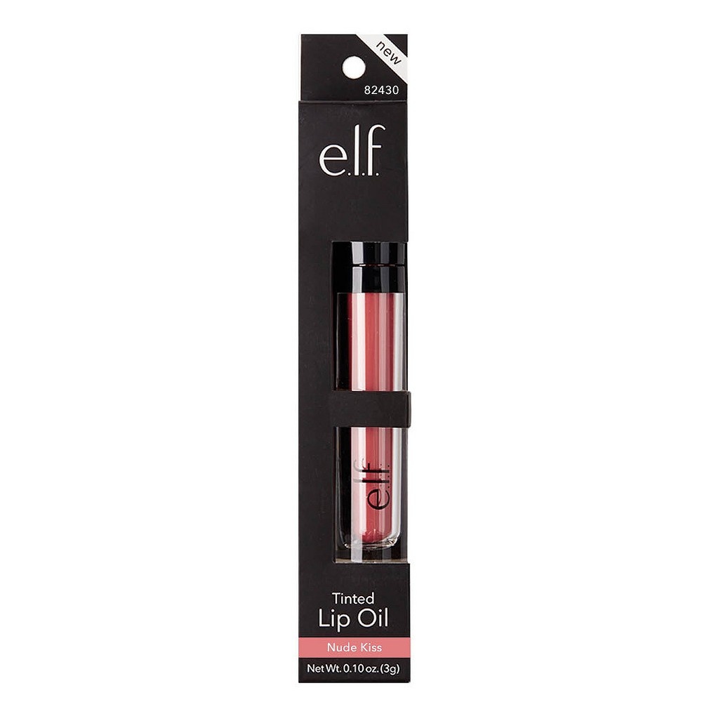 slide 2 of 3, e.l.f. Tinted Lip Oil - Nude Kiss, 0.1 oz