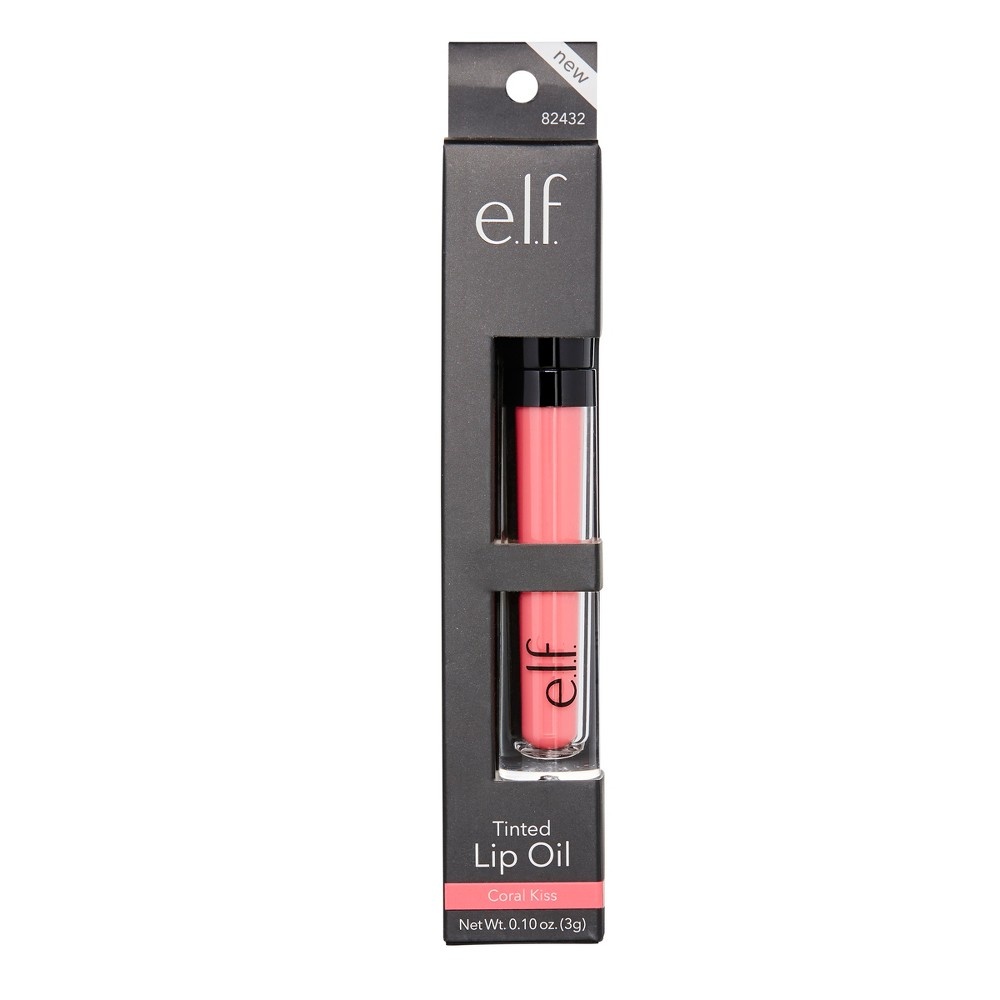 slide 2 of 3, e.l.f. Tinted Lip Oil - Coral Kiss, 0.1 oz