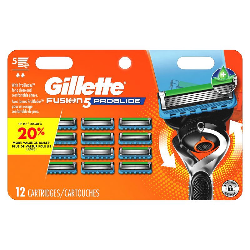 slide 2 of 10, Gillette ProGlide Men's Razor Blade Refills - 12ct, 12 ct