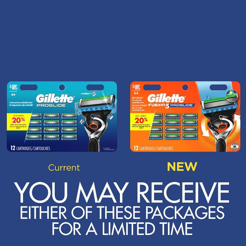 slide 3 of 10, Gillette ProGlide Men's Razor Blade Refills - 12ct, 12 ct