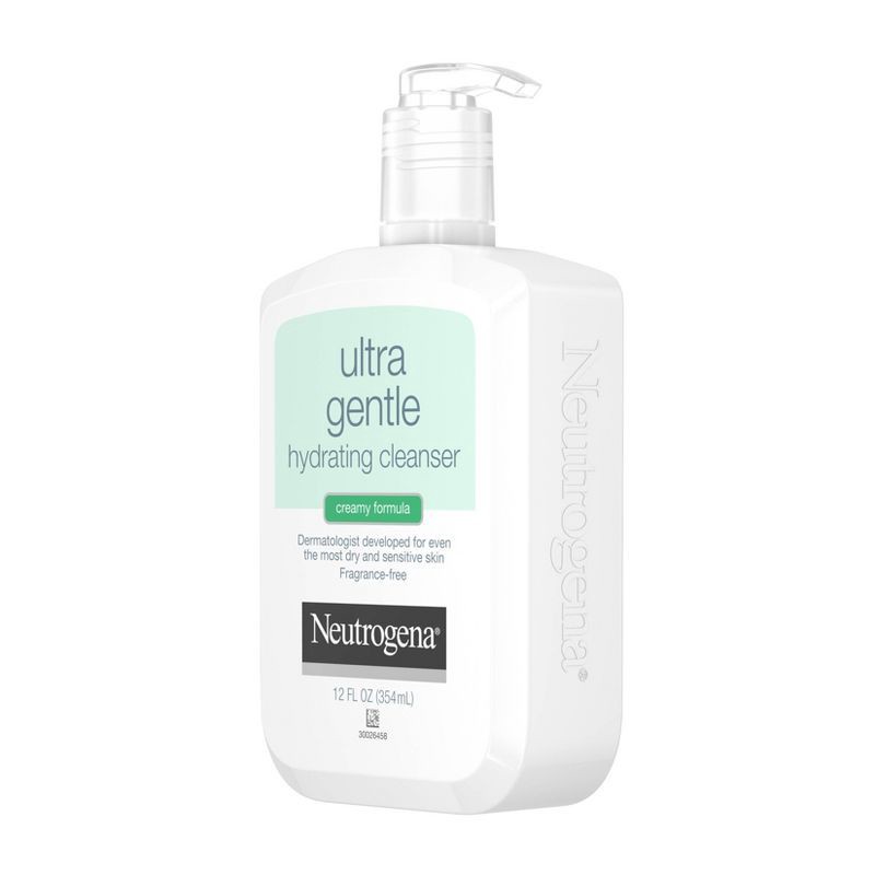 slide 7 of 8, Neutrogena Ultra Gentle Hydrating Facial Cleanser for Sensitive Skin - Fragrance Free - 12 fl oz, 12 fl oz