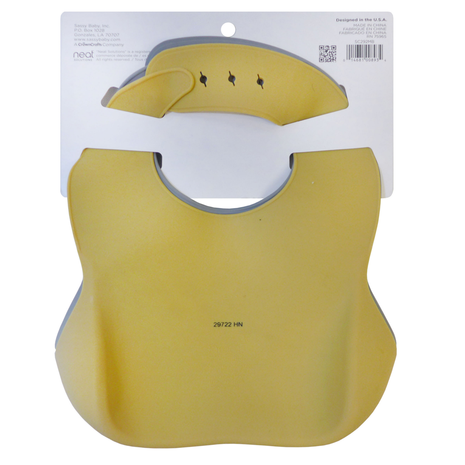 slide 2 of 3, Neat Solutions Neat Sol Print And Solid Silicone Bib Set Sc292M, 2 ct