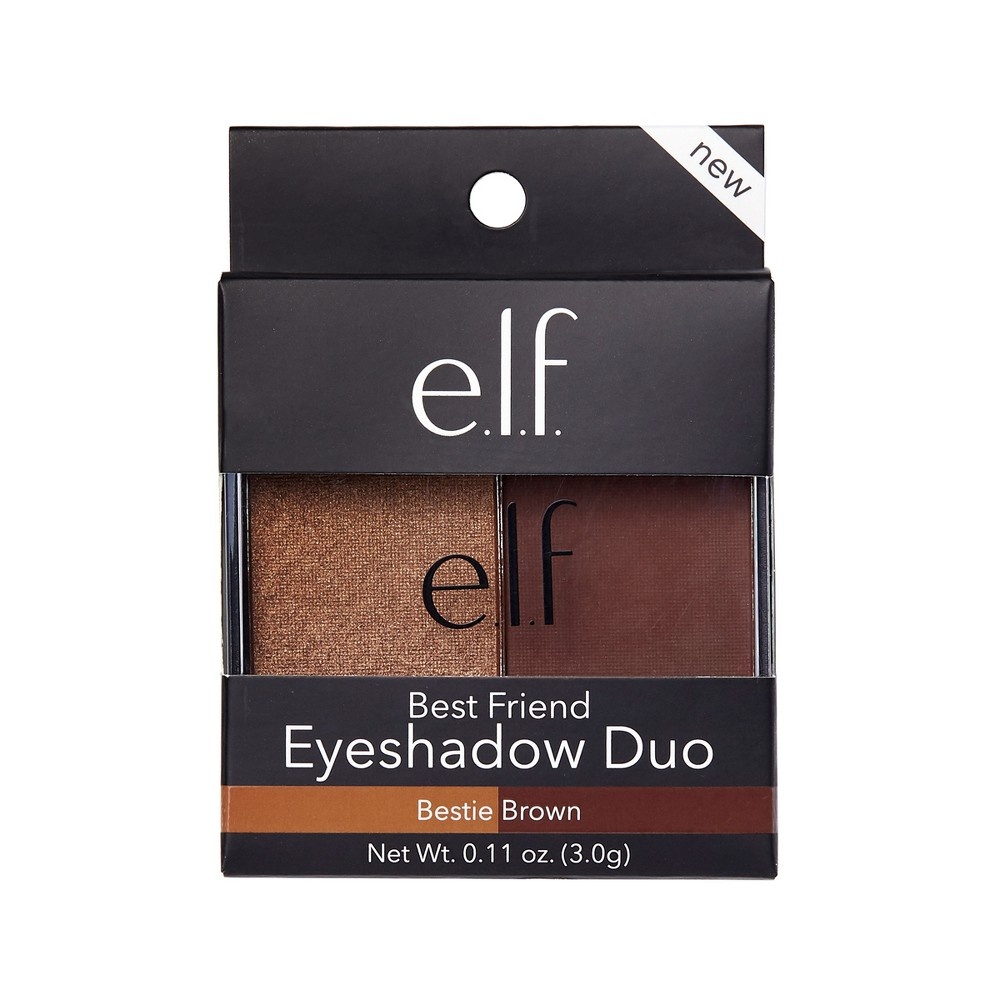 slide 2 of 3, e.l.f. Best Friend Eyeshadow Duo Bestie Brown, 11 oz