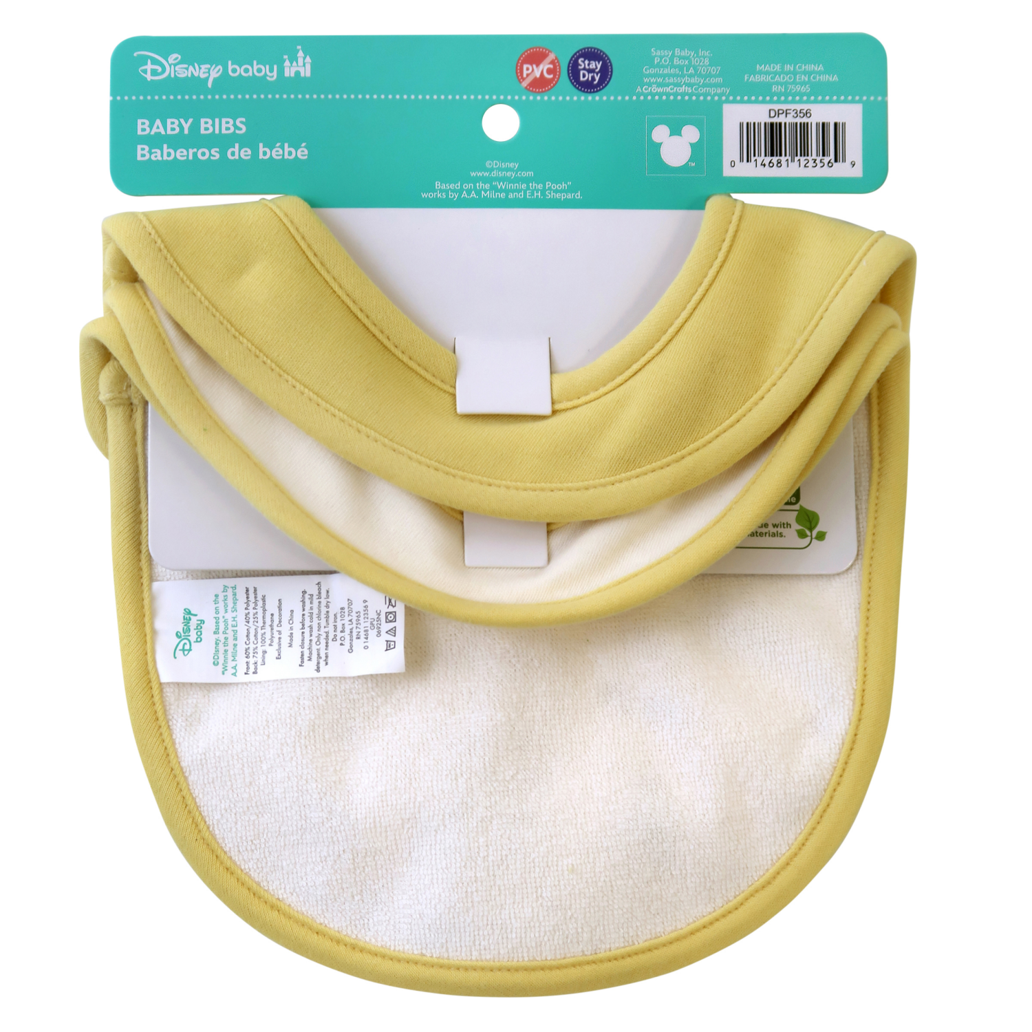 slide 2 of 2, Neat Solutions Neat Sol 3Pk Bib Disney Pooh, 3 ct