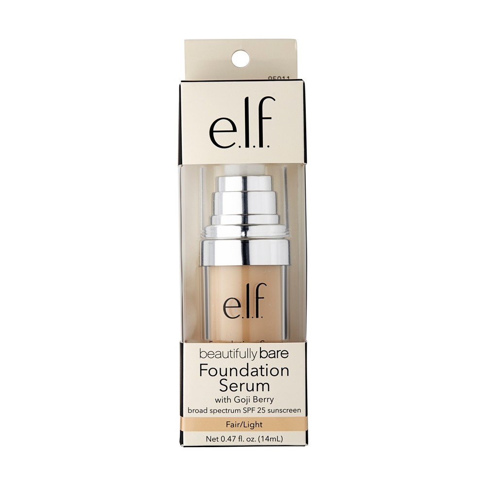 slide 2 of 7, e.l.f. Beautifully Bare Foundation Serum Fair/Light, 0.47 fl oz