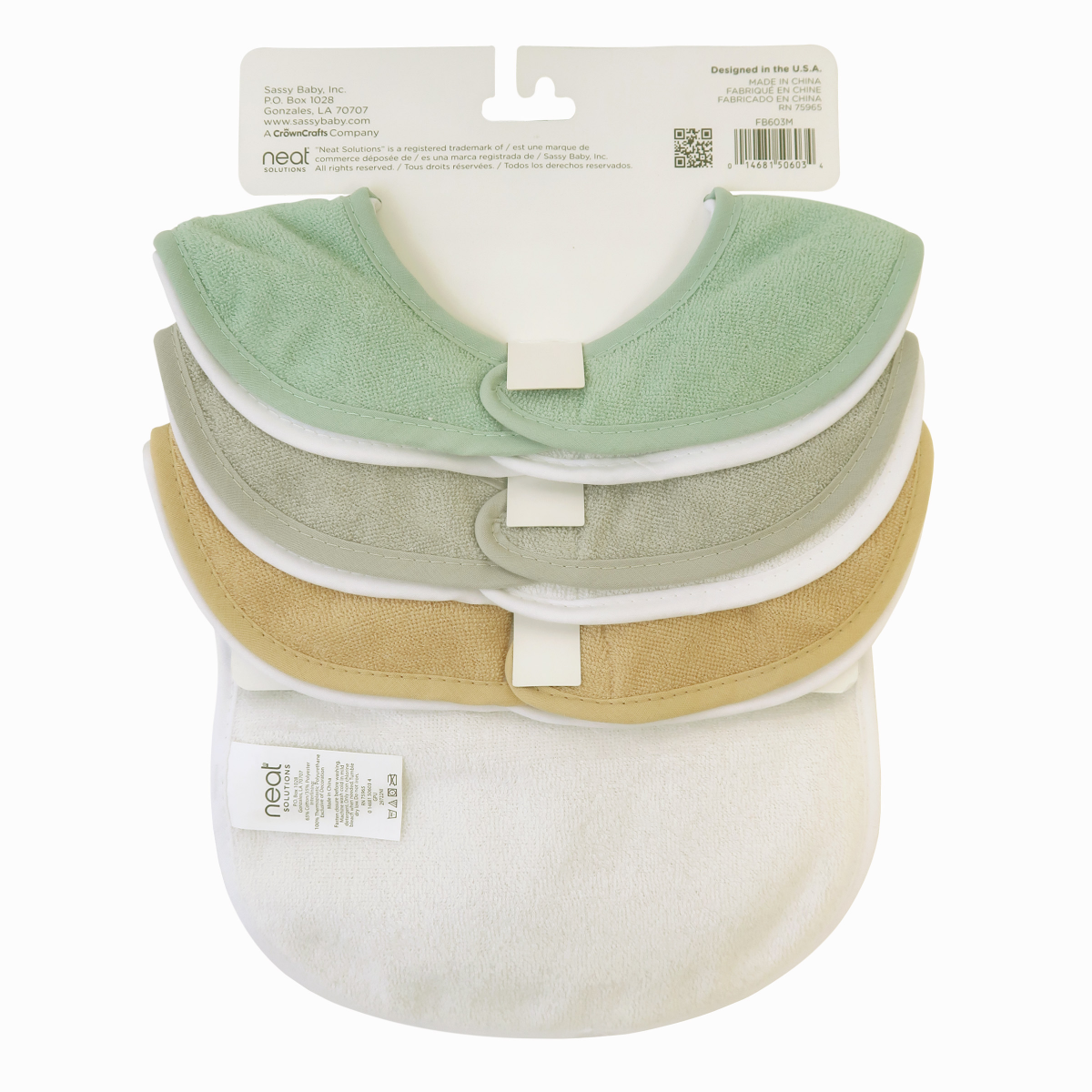 slide 9 of 9, Neat Solutions 3+ Months Baby Bibs 6 ea, 6 ct