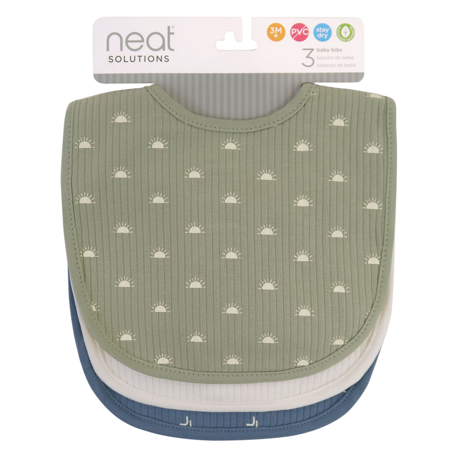 slide 1 of 2, Neat Solutions Neatsol Rib-Knit 3Pk, 3 ct