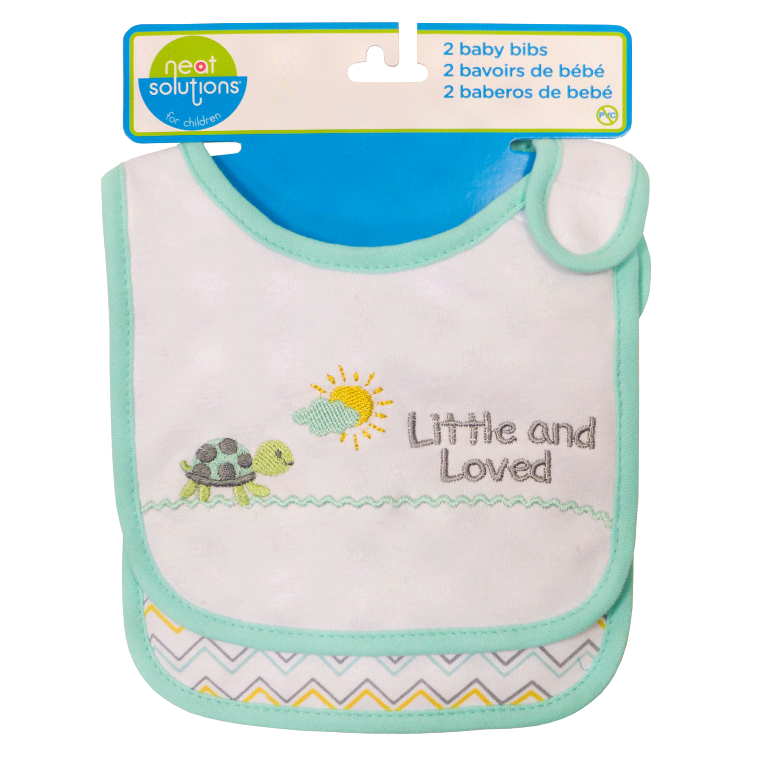 slide 2 of 2, Neat Solutions 'Thank Heaven' Bib Set - Assorted, 2 ct