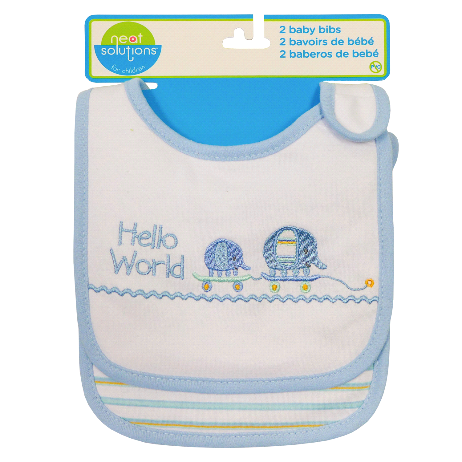 slide 1 of 2, Neat Solutions 'Thank Heaven' Bib Set - Assorted, 2 ct
