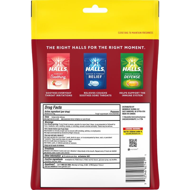 slide 5 of 12, Halls Cough Drops - Cherry - 80ct, 80 ct