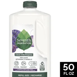 Seventh Generation Lavender & Mint Dish Liquid Soap - 50 fl oz