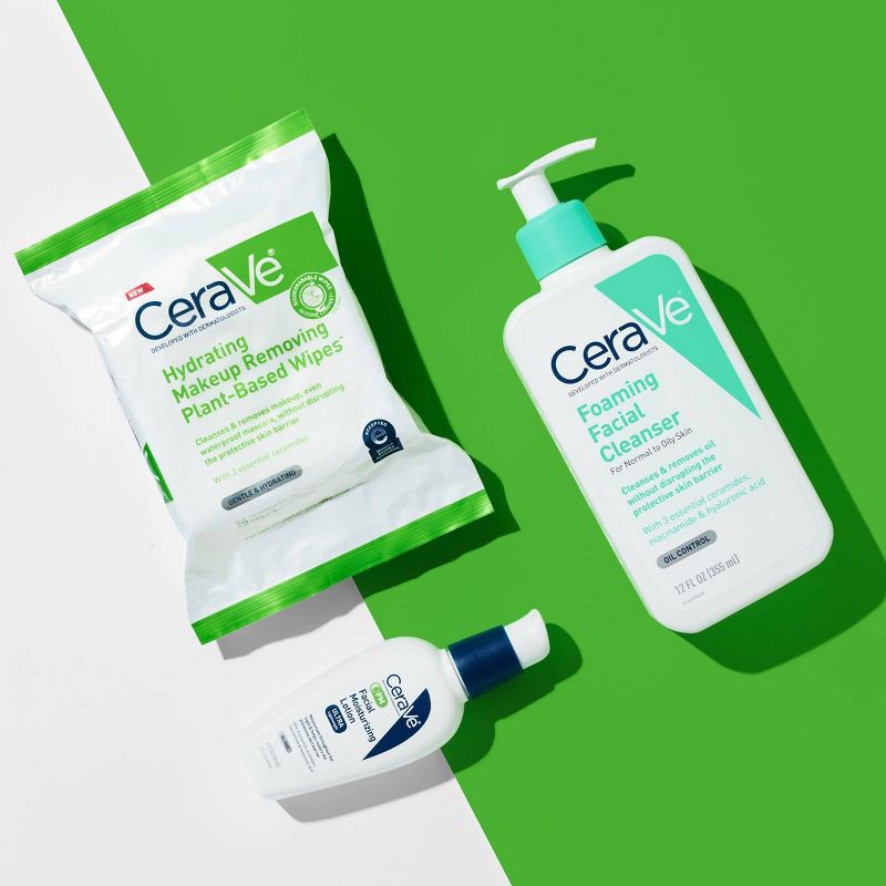 slide 10 of 10, CeraVe Foaming Face Wash for Oily Skin with Hyaluronic Acid and Niacinamide - Fragrance Free - 12 fl oz, 12 fl oz