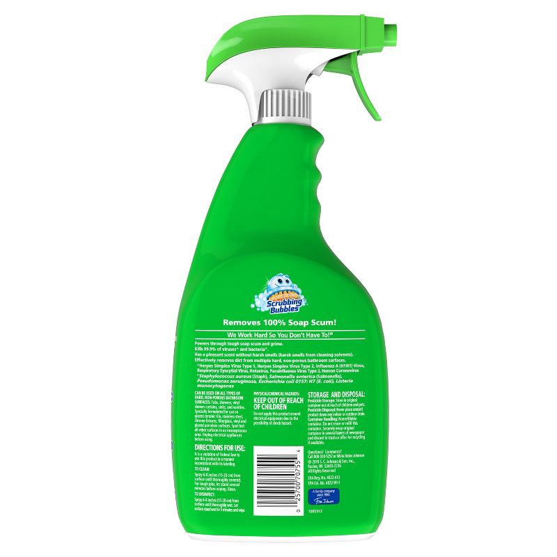 slide 3 of 11, Scrubbing Bubbles Bathroom Cleaner Disinfectant Spray Grime Fighter - Citrus - 32 fl oz, 32 fl oz