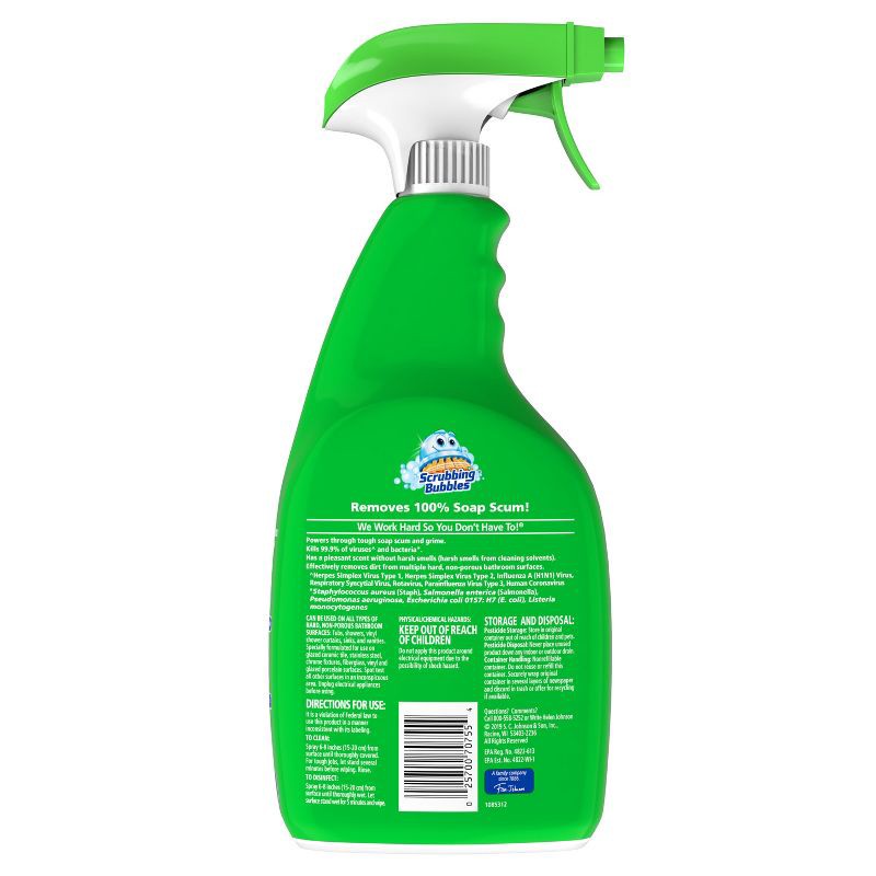slide 3 of 11, Scrubbing Bubbles Bathroom Cleaner Disinfectant Spray Grime Fighter - Citrus - 32 fl oz, 32 oz