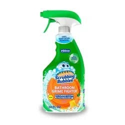 Scrubbing Bubbles Bathroom Cleaner Disinfectant Spray Grime Fighter - Citrus - 32 fl oz: Shower, Toilet, Countertops, Bath Tub