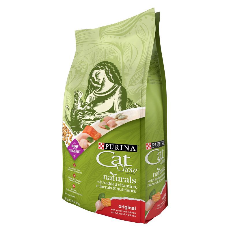 slide 5 of 7, Purina Cat Chow Naturals Original Chicken Flavor Dry Cat Food - 6.3lbs, 6.3 lb