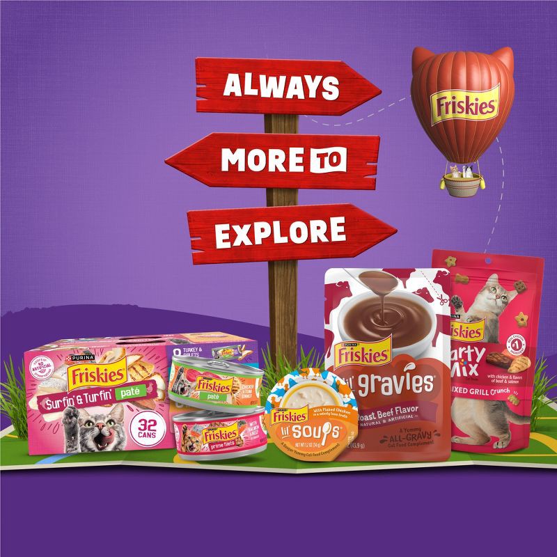 slide 9 of 13, Purina Friskies Surfin&Turfin Favorites with Flavors of Chicken, Seafood & Beef Filet Adult Balanced Dry Cat Food - 16lbs, 16 lb