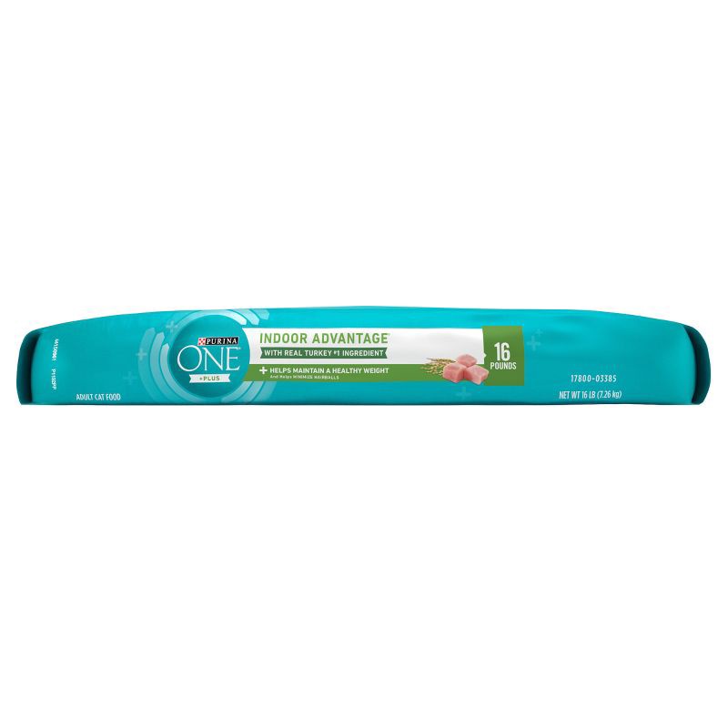 slide 6 of 8, Purina ONE Indoor Advantage Natural Dry Cat Food with Turkey for Indoor Cats - 16lbs, 16 lb