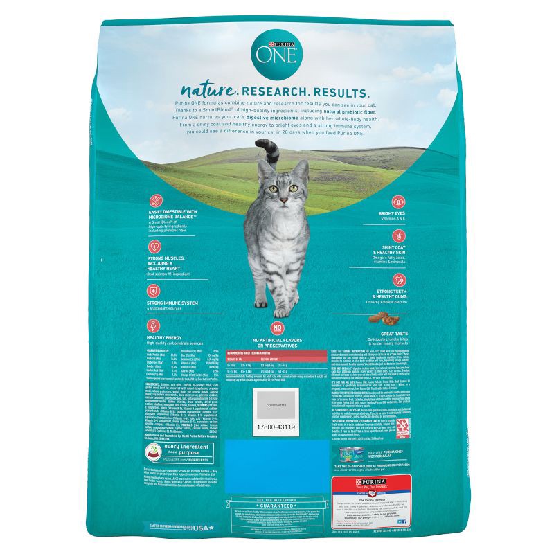 slide 3 of 9, Purina ONE Tender Selects Blend Natural Real Salmon & Fish Flavor Dry Cat Food - 16lbs, 16 lb