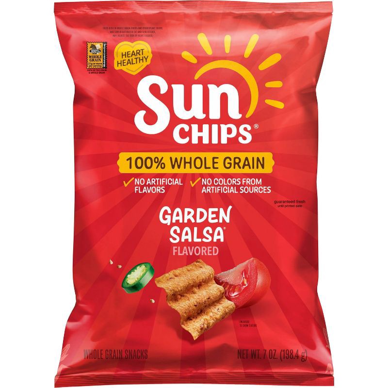 slide 1 of 7, SunChips Garden Salsa Flavored Wholegrain Snacks - 7oz, 7 oz