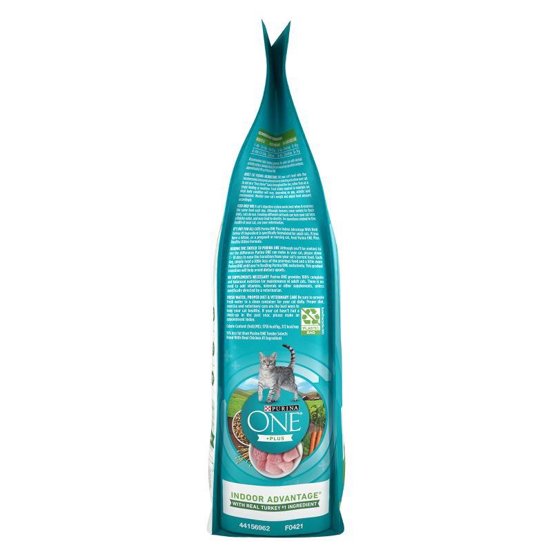 slide 6 of 9, Purina ONE Indoor Advantage Natural Dry Cat Food with Turkey for Indoor Cats - 3.5lbs, 3.5 lb