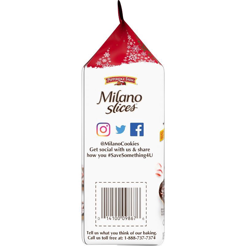 slide 7 of 8, Pepperidge Farm Holiday Milano Slices Peppermint Cookies - 5oz, 5 oz