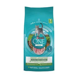 Purina ONE Indoor Advantage Natural Dry Cat Food with Turkey for Indoor Cats - 7lbs