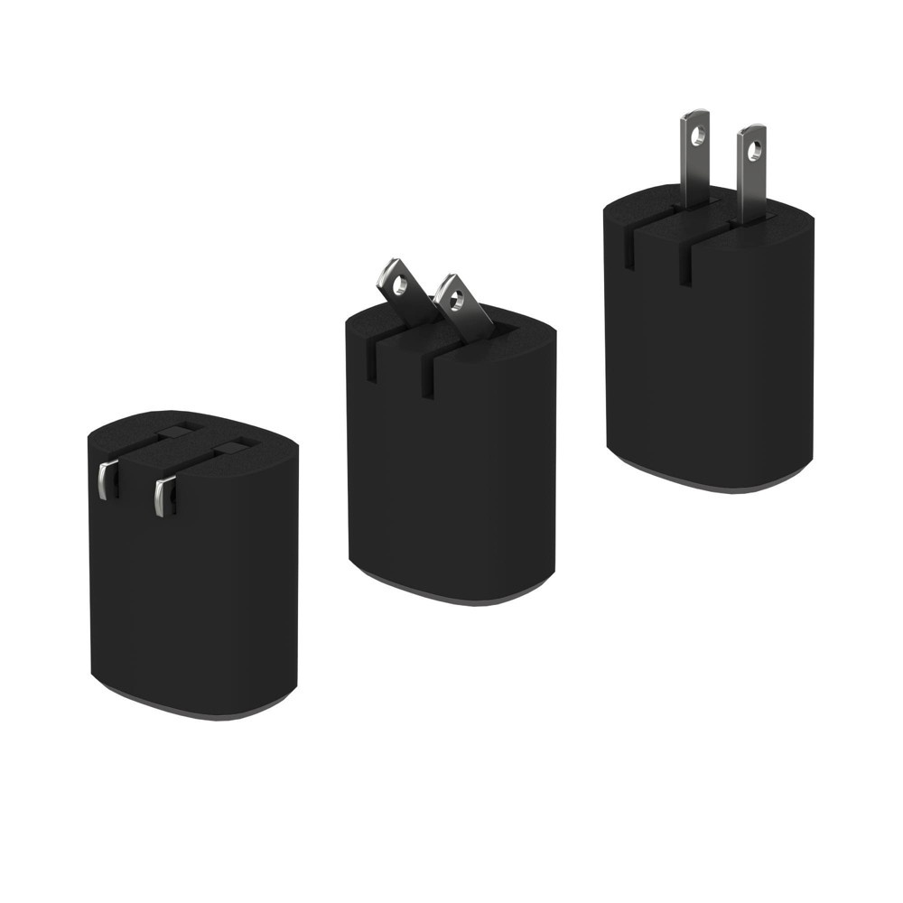 slide 5 of 8, Just Wireless 1.0A/5W 1-Port USB-A Home Charger with 6' TPU Micro USB to USB-A Cable - Black, 1 ct