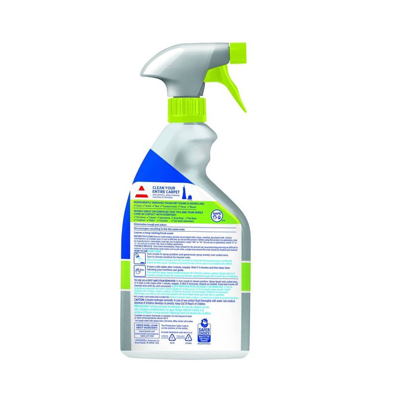 slide 2 of 6, BISSELL 22 fl oz Oxy Stain Destroyer Pet For Carpet and Upholstery: Liquid Carpet & Upholstery Cleaner, Stain Remover Spray, 22 fl oz