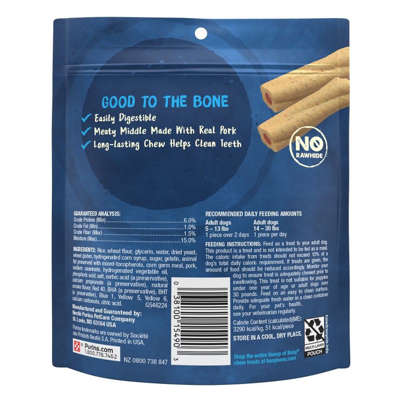 slide 2 of 10, Purina Busy Bone Tiny Chewy Pork Flavor Dog Treats - 10ct, 10 ct