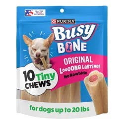 Purina Busy Bone Tiny Chewy Pork Flavor Dog Treats - 10ct