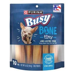 Purina Busy Bone Tiny Chewy Pork Flavor Dog Treats - 10ct