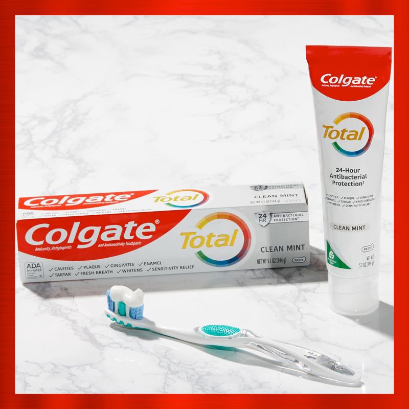 slide 2 of 10, Colgate Total Travel Size Whitening Paste Toothpaste - Trial Size - 1.4oz, 1.4 oz