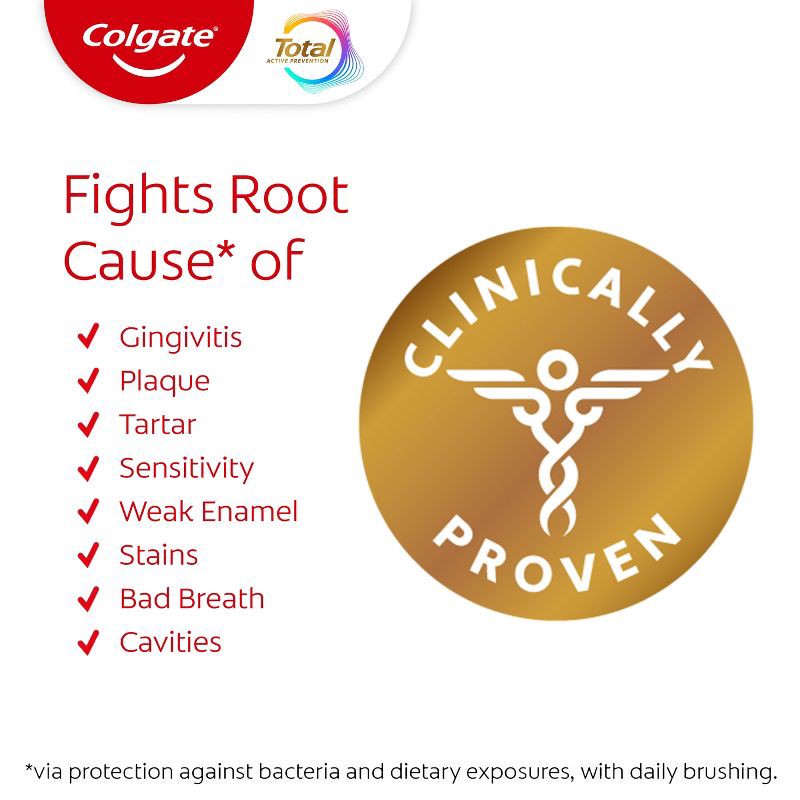 slide 2 of 22, Colgate Total Travel Size Whitening Paste Toothpaste - Trial Size - 1.4oz, 1.4 oz