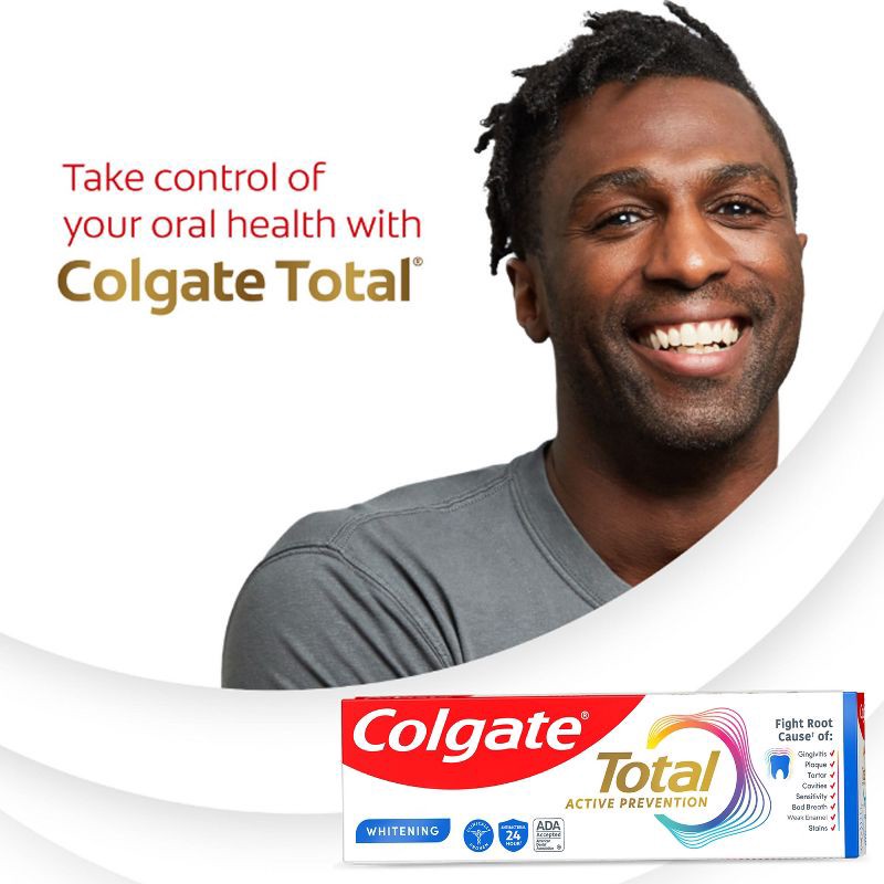 slide 8 of 22, Colgate Total Travel Size Whitening Paste Toothpaste - Trial Size - 1.4oz, 1.4 oz