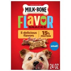 Milk-Bone Biscuits with Beef, Turkey, Sausage, Bacon and Chicken Flavor Crunchy Dog Treats - 24oz