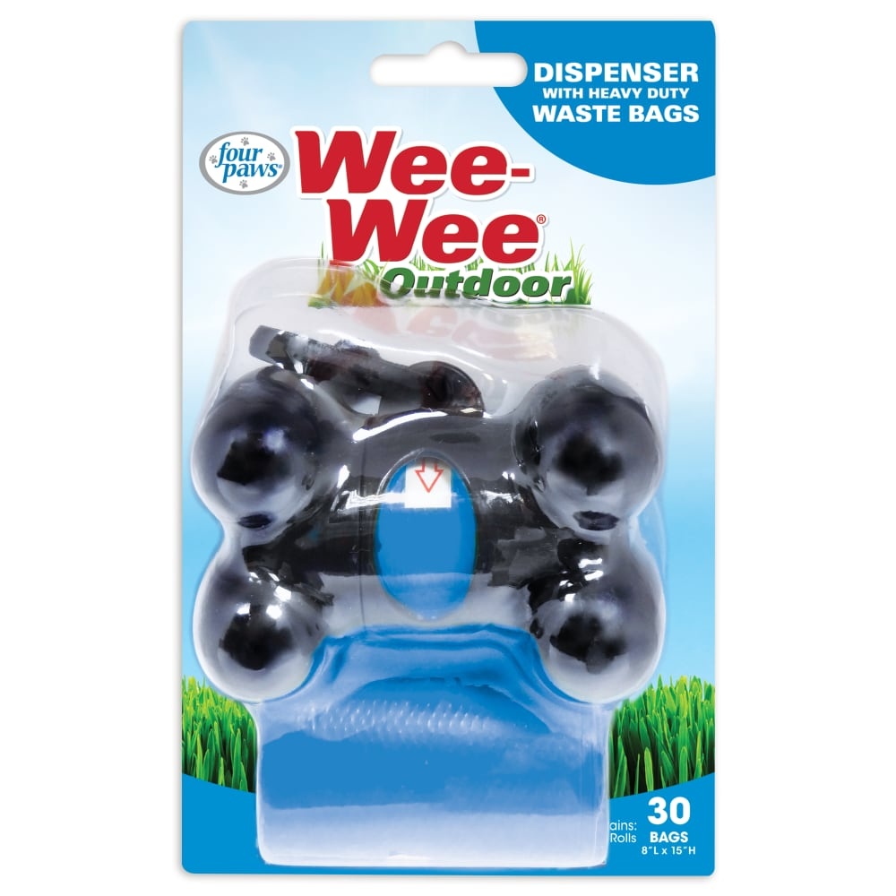 slide 1 of 1, Four Paws Wee-Wee Outdoor Waste Bags Dispenser, 1 ct