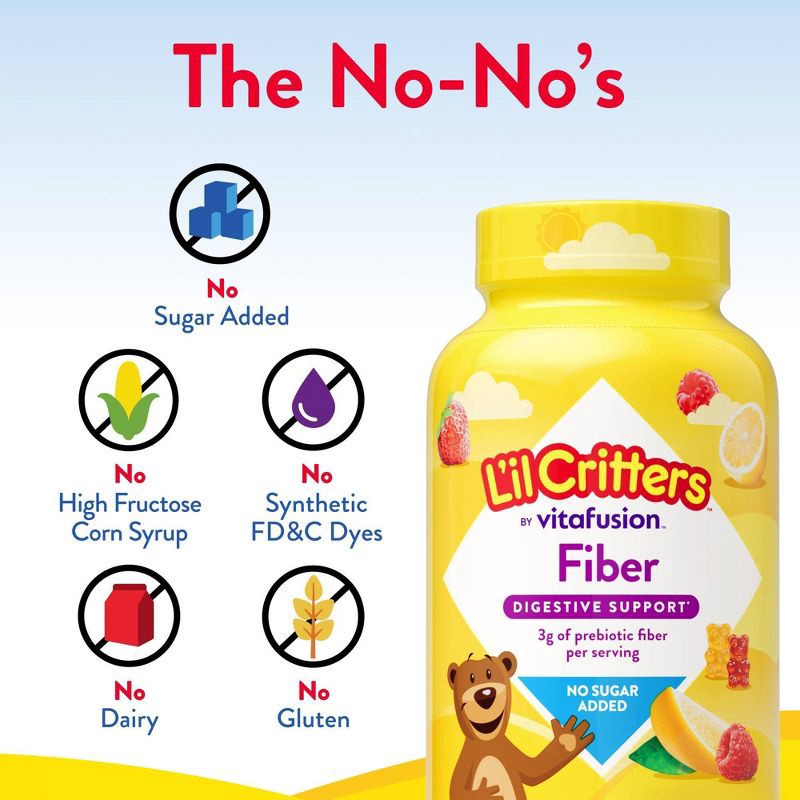 slide 7 of 10, L'il Critters Fiber Gummies - Fruit Flavors - 90ct, 90 ct