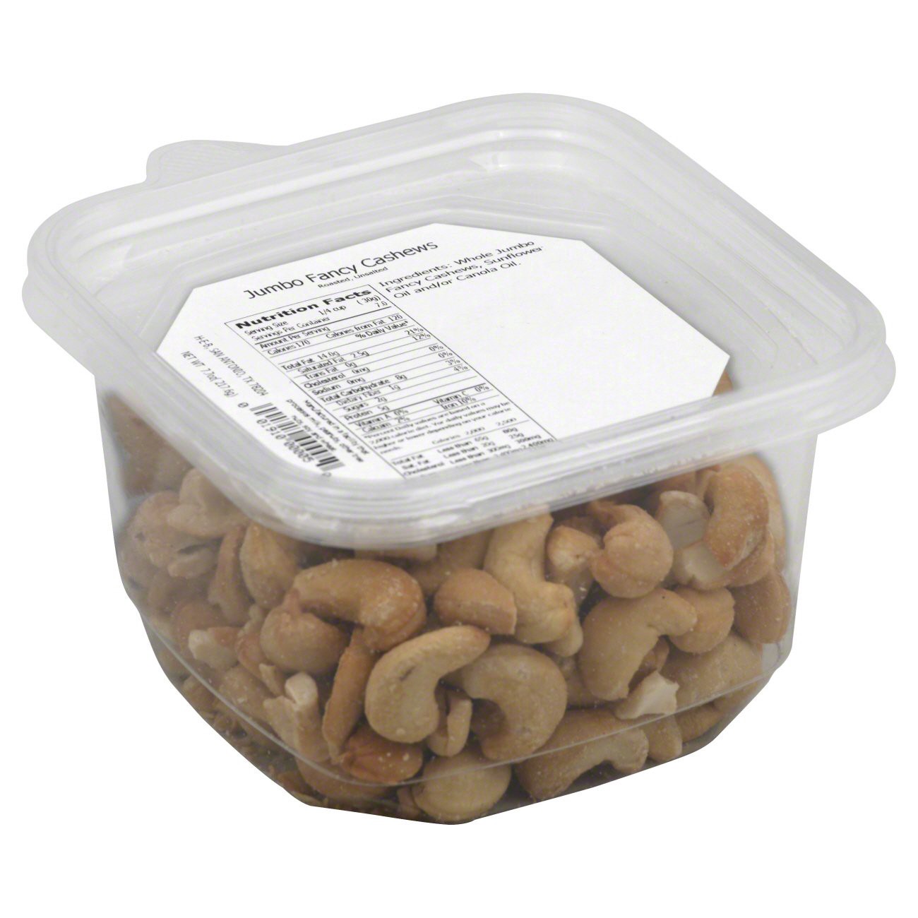 slide 1 of 1, H-E-B Jumbo Fancy Cashews, 7.7 oz