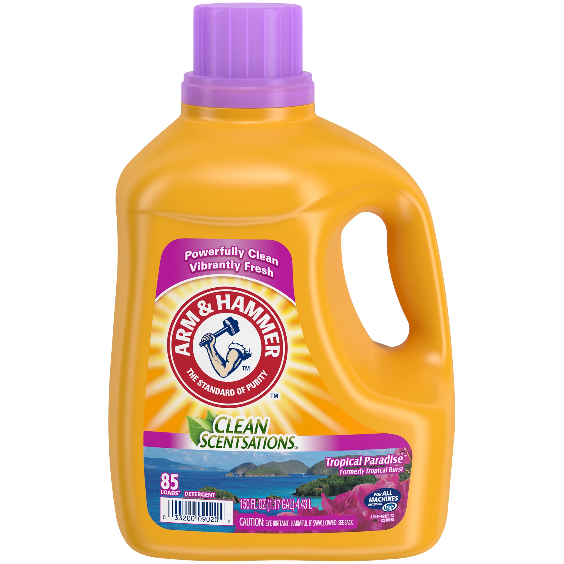 slide 1 of 5, ARM & HAMMER Arm  Hammer Clean Scentsations Tropical Paradise, 85 Loads Liquid Laundry Detergent, 150 Fl oz, 150 fl oz