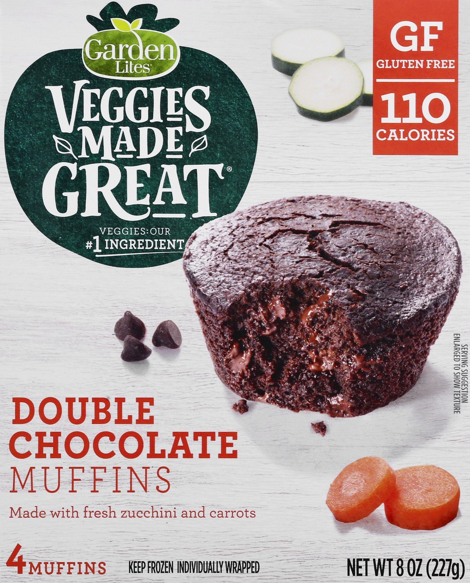 slide 6 of 9, Veggies Made Great Garden Lites Chocolate Muffins, 4 ct