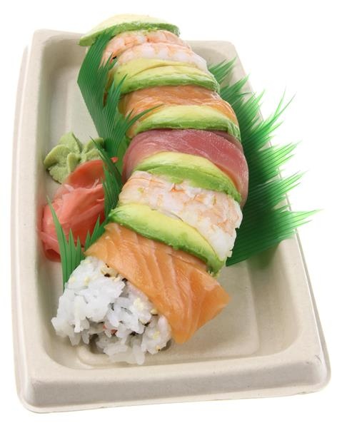slide 1 of 1, Nori Sushi Rainbow Roll 8 Piece, 8 pc; 9 oz
