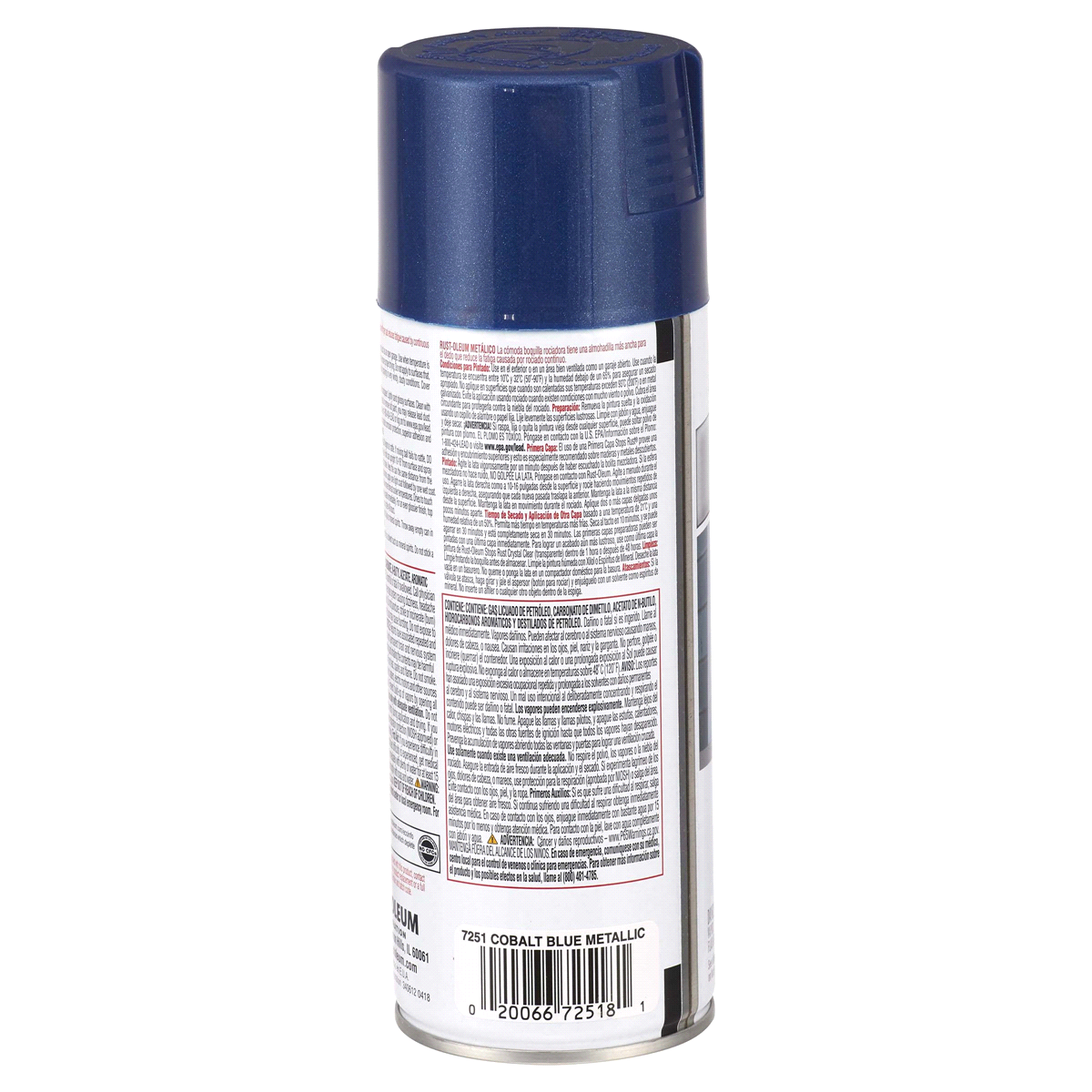 slide 5 of 9, Rust-Oleum Stops Rust Protective Metallic Finish Spray Paint - 7251830, Cobalt Blue, 11 oz