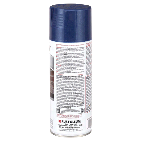 slide 8 of 9, Rust-Oleum Stops Rust Protective Metallic Finish Spray Paint - 7251830, Cobalt Blue, 11 oz